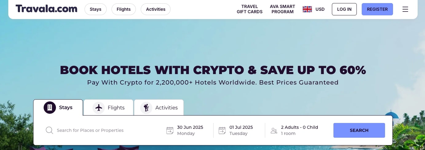 Spend Crypto on Real World Utility like Traveling