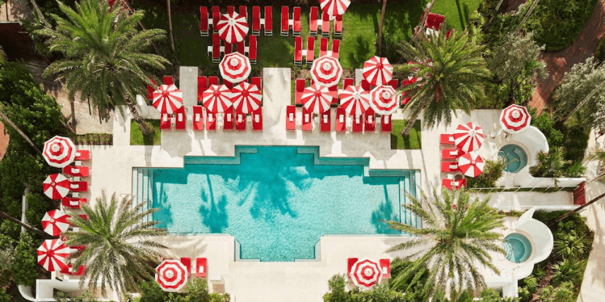 Faena Hotel Miami Beach Pool Aerial View
