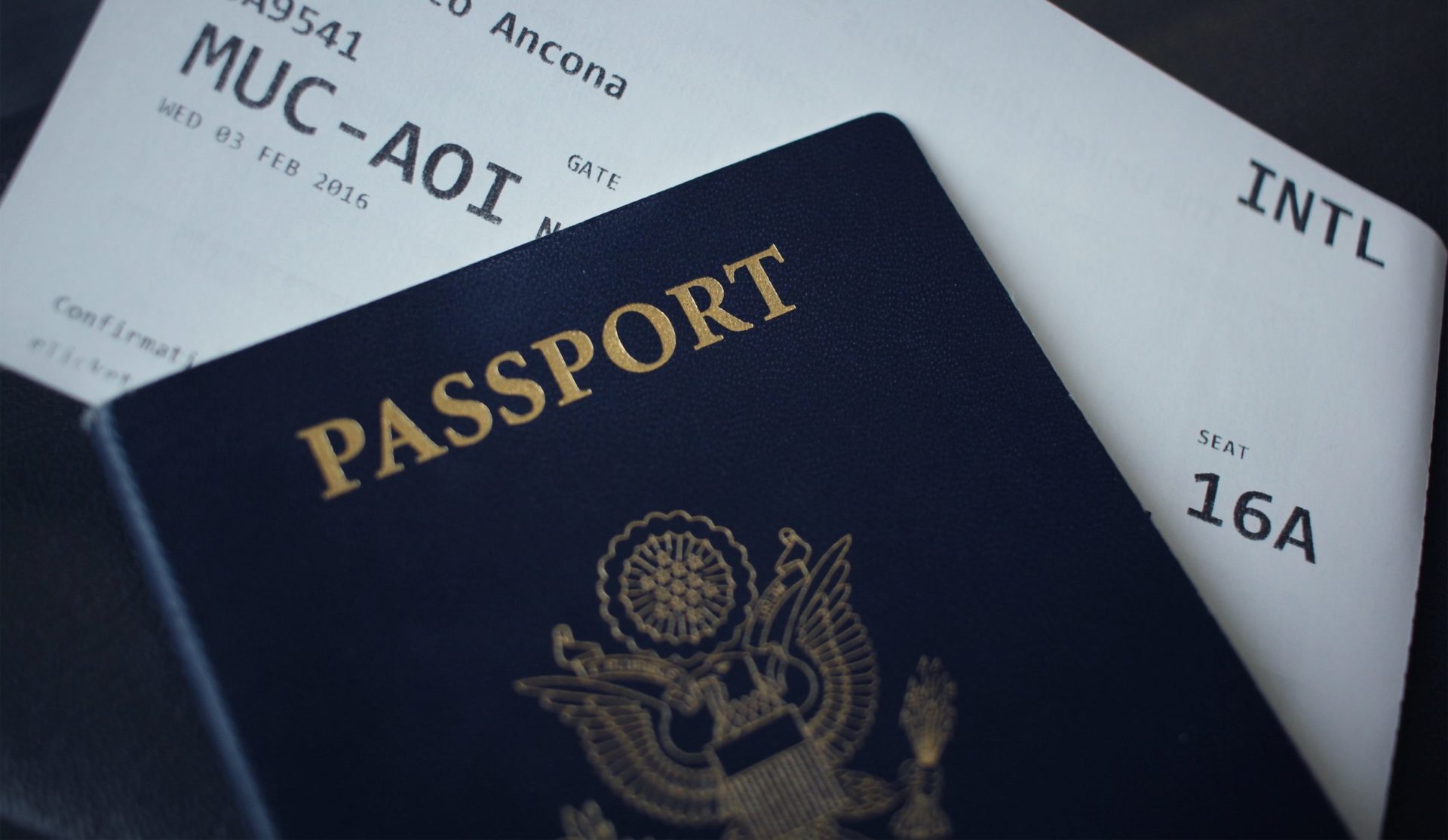 Passport and Boarding Pass Image