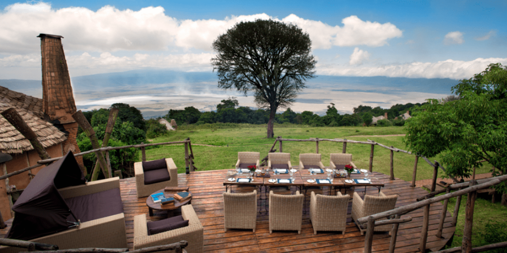 Ngorongoro Crater Lodge Deck View