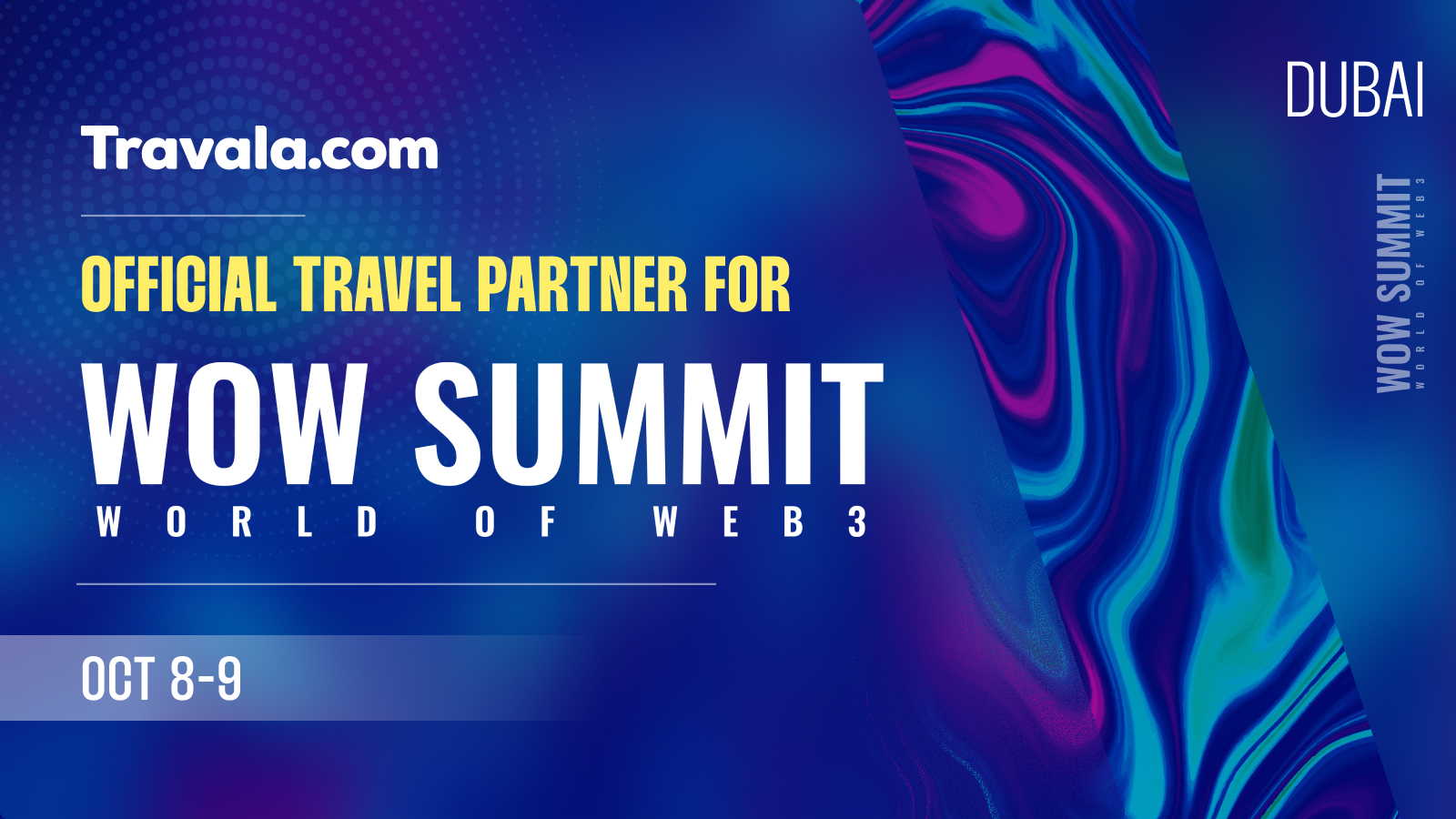 Travala.com Official Travel Partner for WOW Summit Dubai