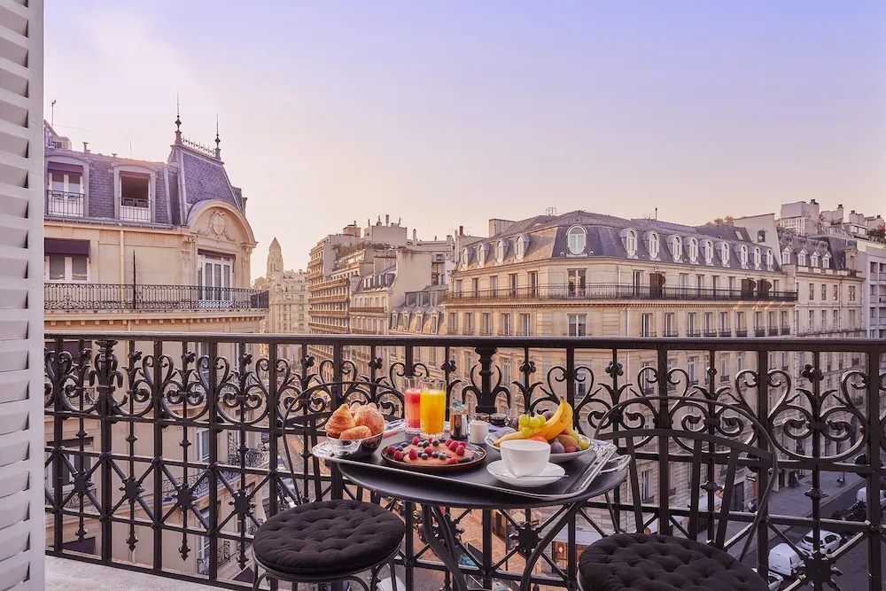 Balcony View from Hotel Le Bristol, Paris