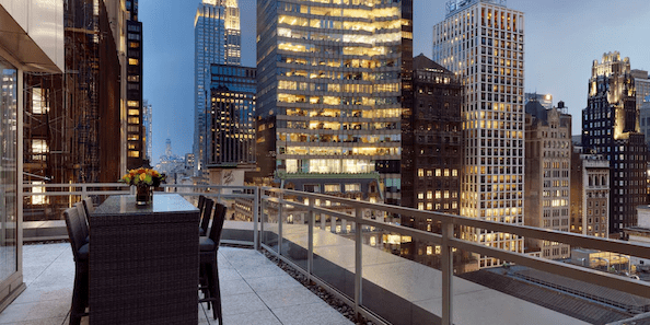 Rooftop Views of NYC Skyline From Andaz 5th Avenue