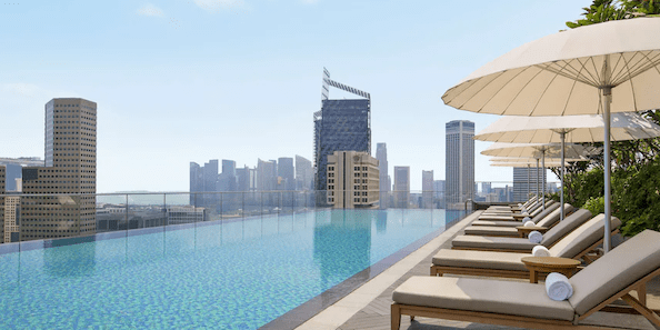 Rooftop Pool at Andaz Singapore