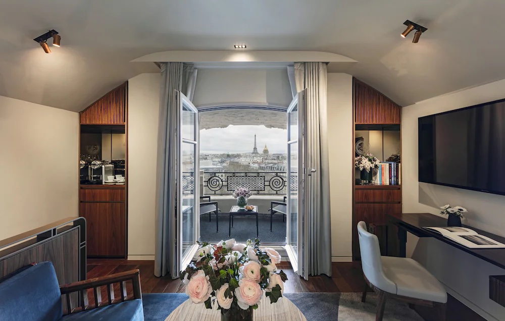 Parisian Balcony in Luxury Hotel Lutetia Hotel