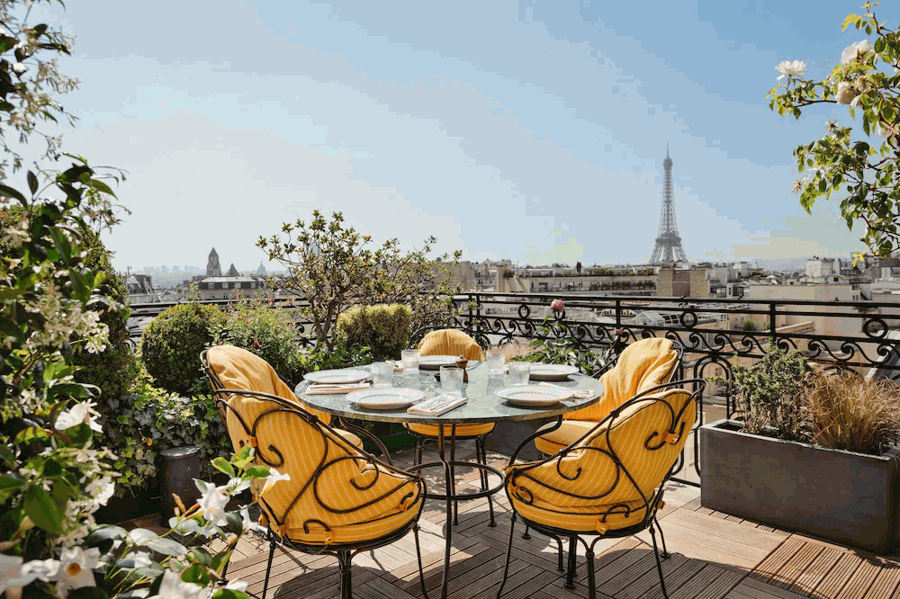 Hotel Raphael Balcony with Eiffel Tower Views