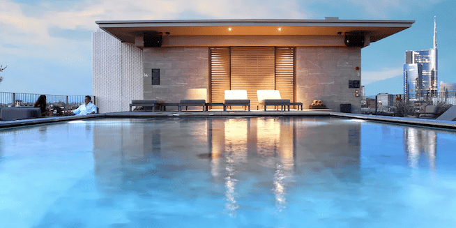 Rooftop Pool at the Hotel VIU Milan