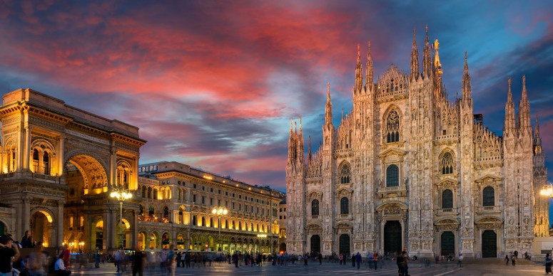 Duomo di Milano at Sunset