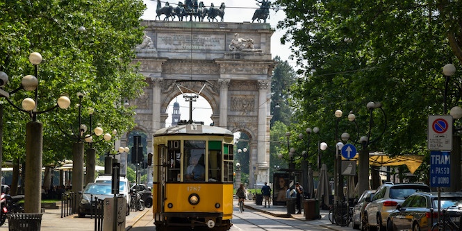 Tram in Milan