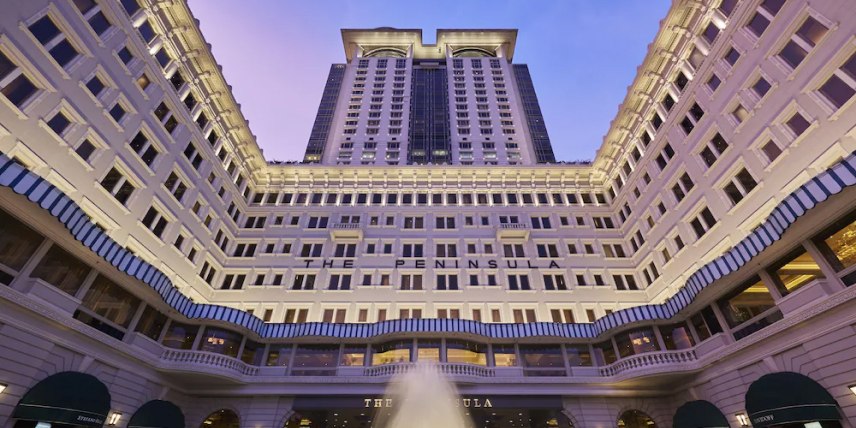 Exterior of The Peninsula Hong Kong Hotel