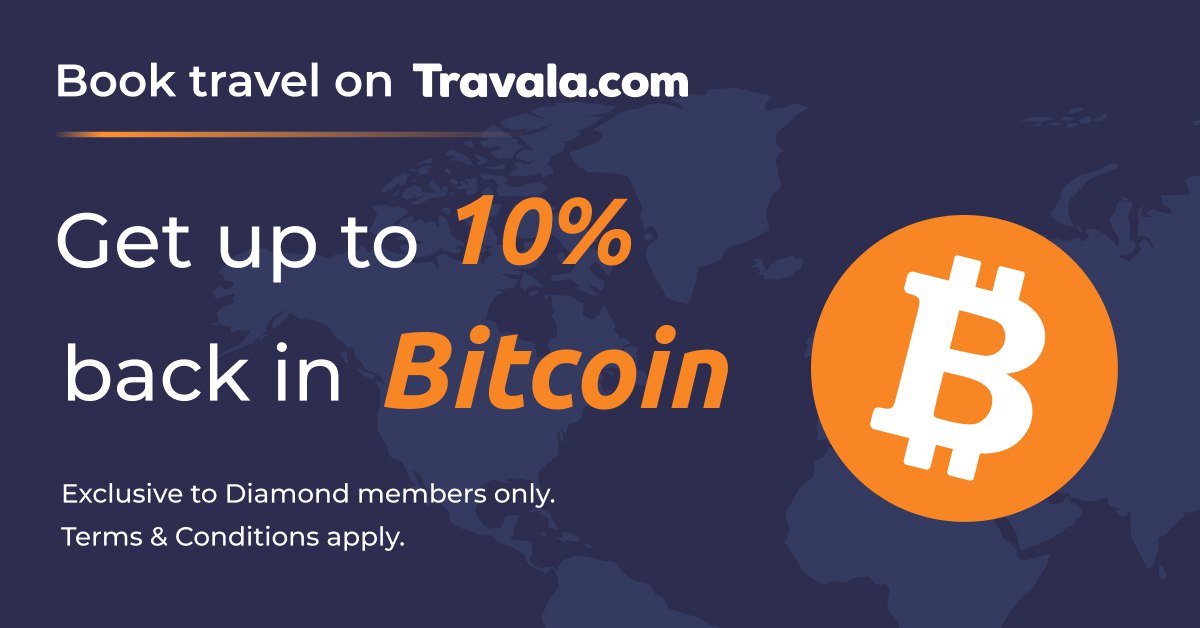 Bitcoin Givebacks on Travala.com