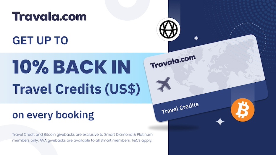 Travel Credit Giveback Banner Travala