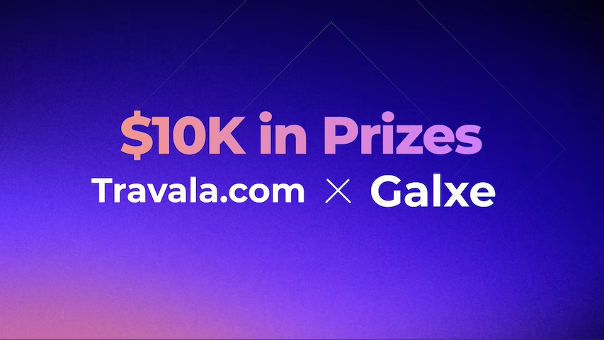 Travala and Galxe Banner