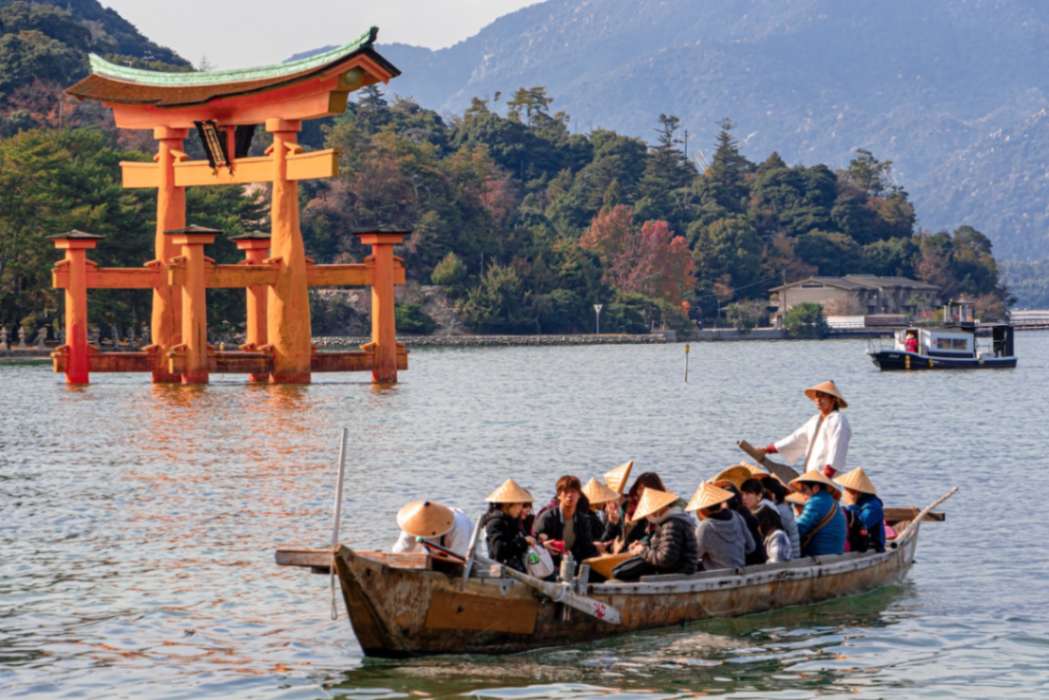 Itsukushima Shrine in Hiroshima, Japan