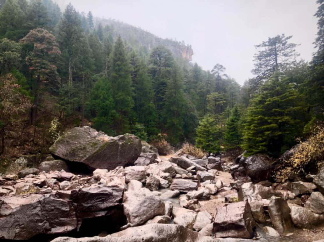 Hike in Copper Canyon in Mexico