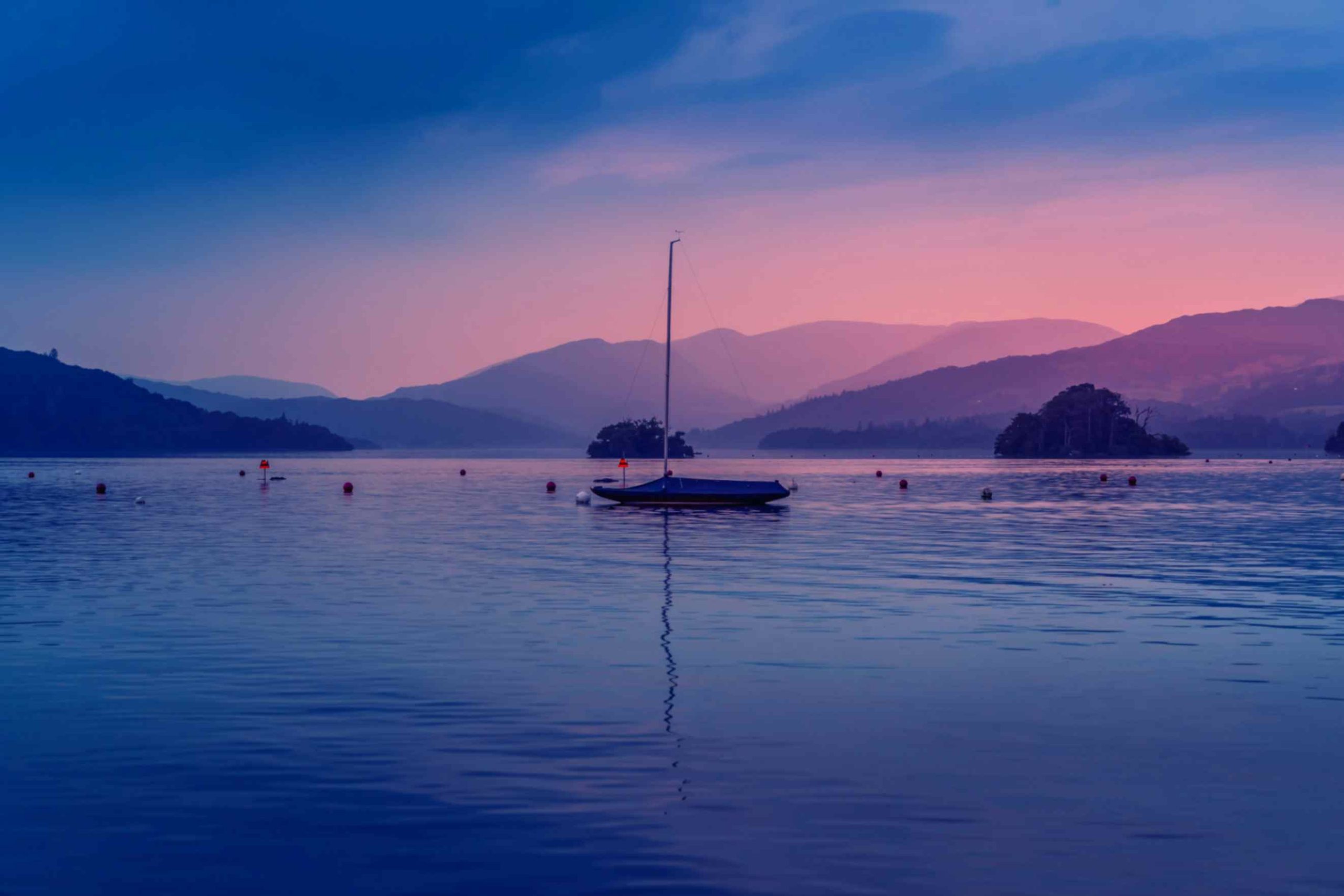 Sunset at Bowness Bay, Lake District, United Kingdom