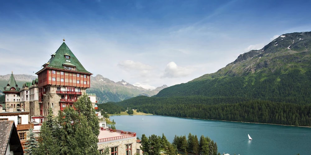 Badrutts Palace Hotel in Saint Moritz, Switzerland
