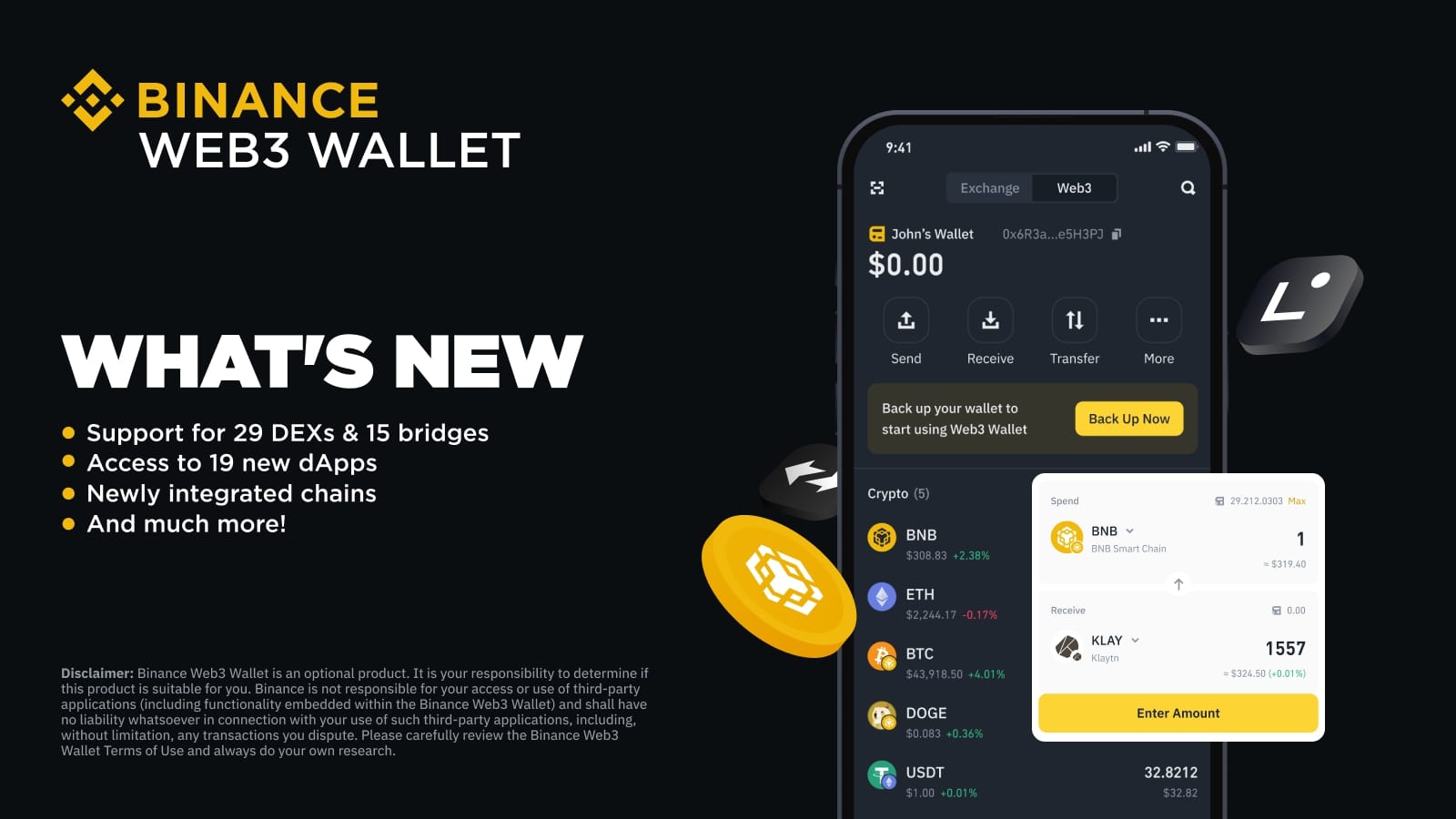 Top 10 Crypto Wallets: Binance Web3 Wallet