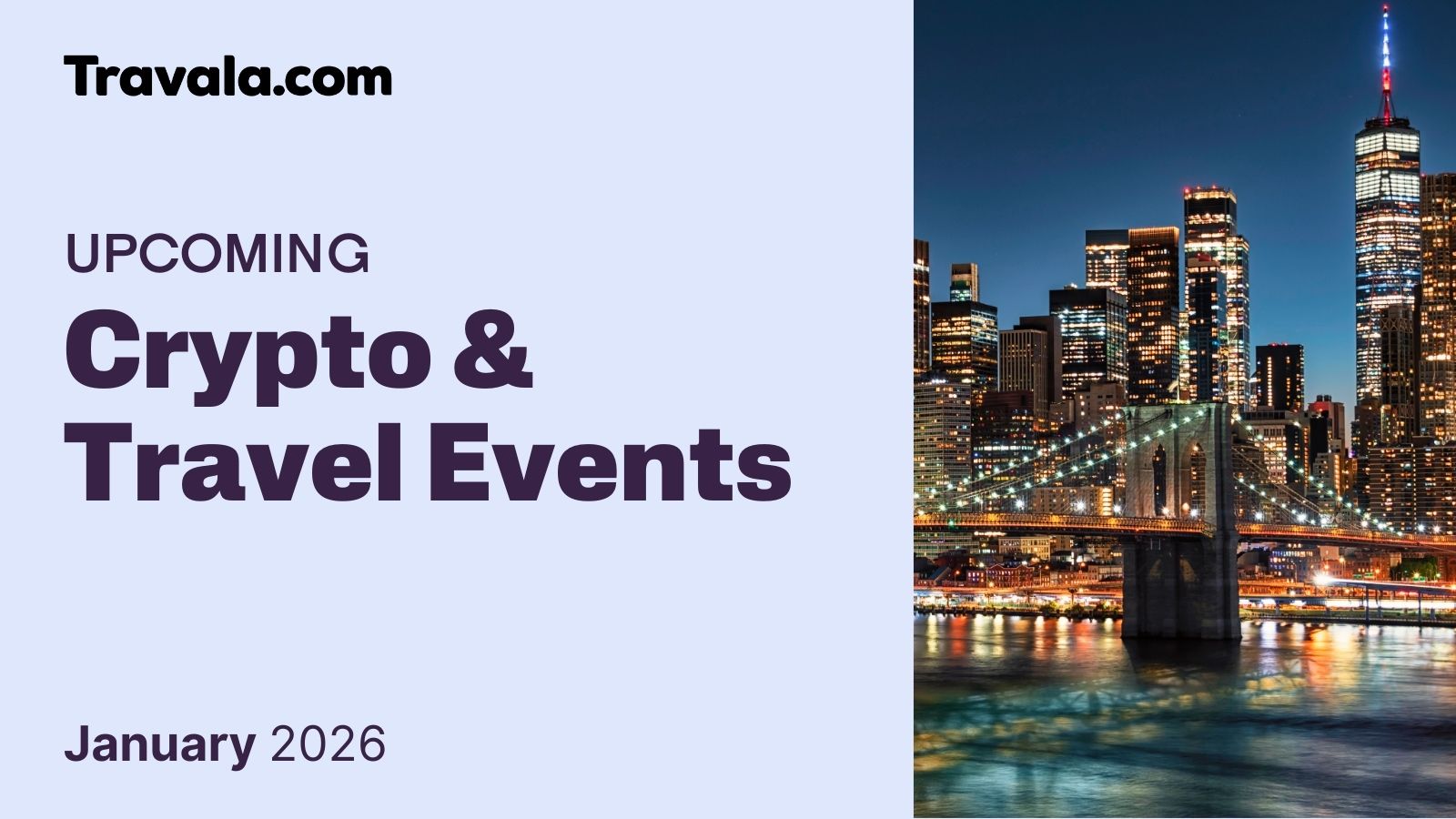 Upcoming Crypto & Travel Events: January 2026