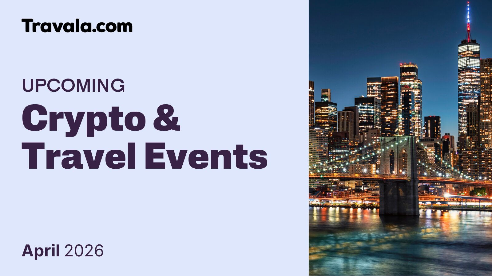 2026 April Crypto and Travel Events