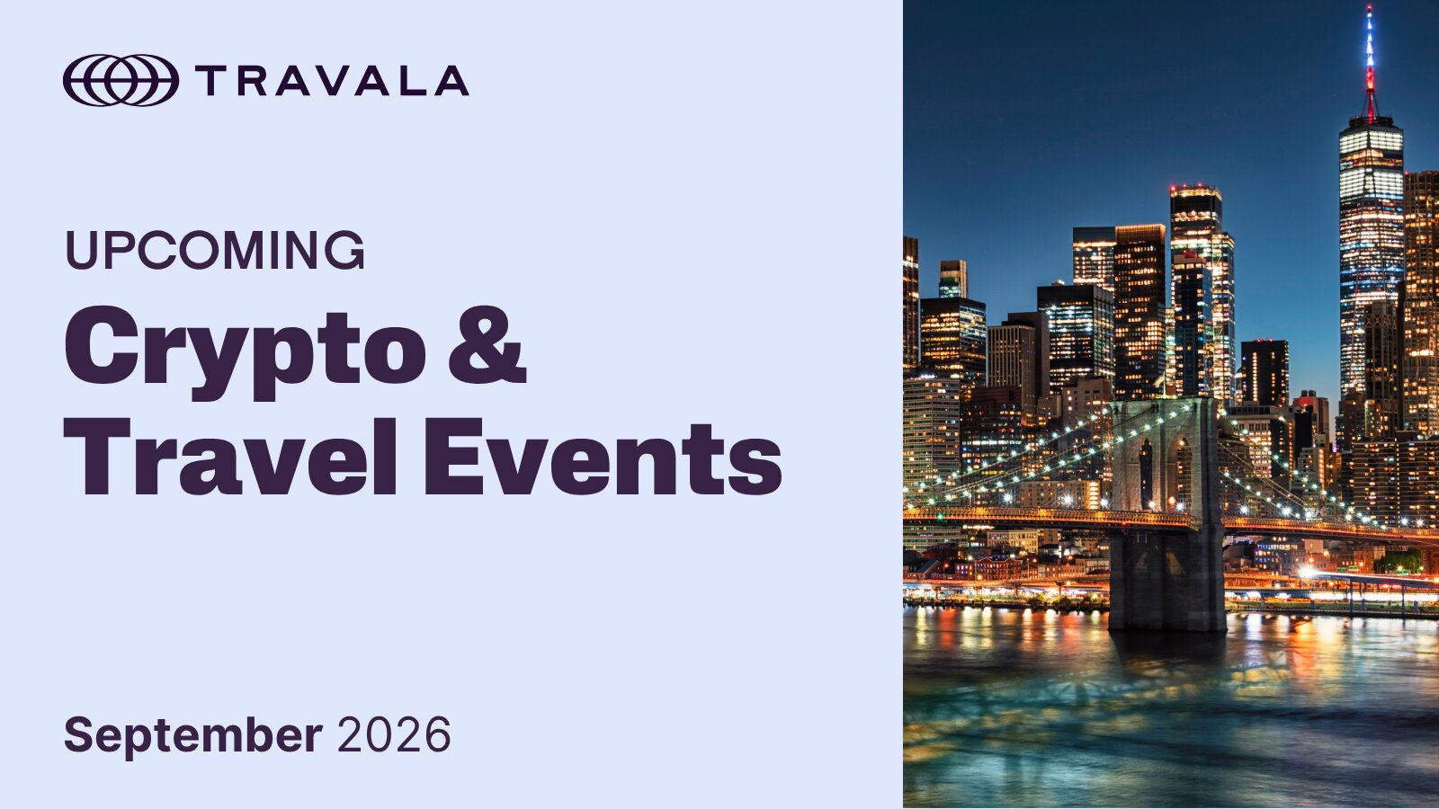 2026 September Upcoming Crypto and Travel Events